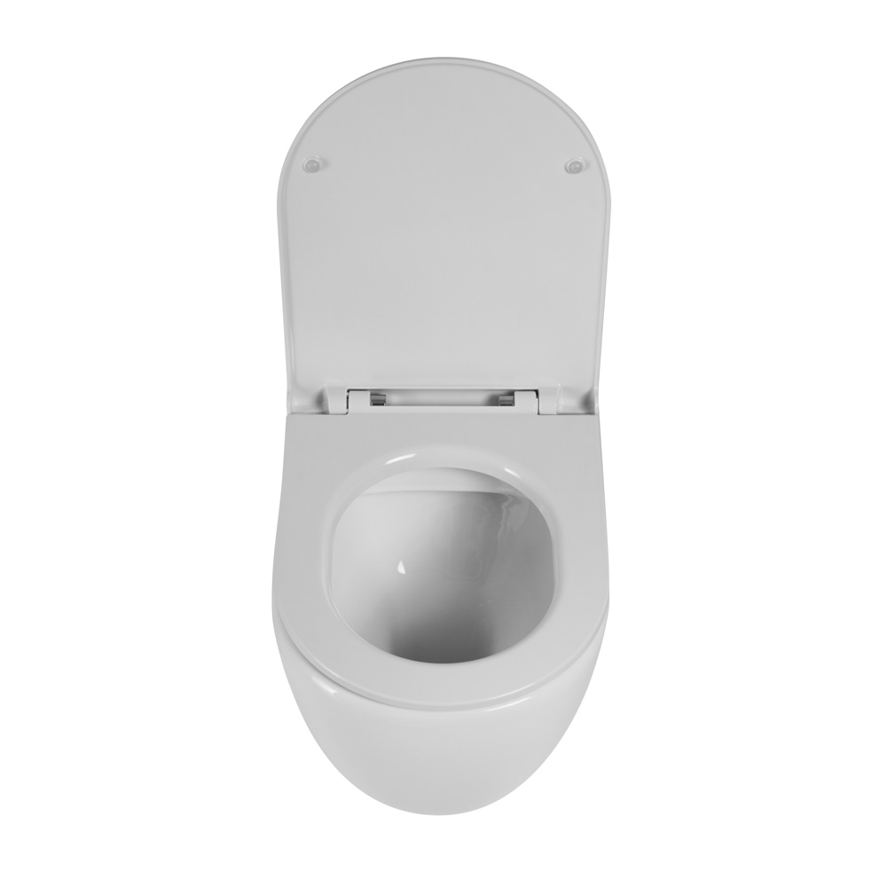 Унитаз приставной безободковый BelBagno SFERA-R BB2141CBR/BB902SC - Gidratop.ru изображение