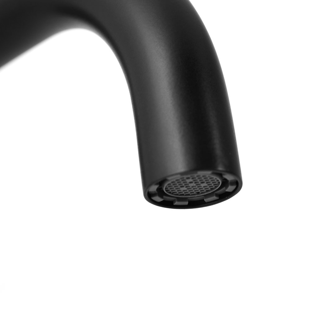 LEAF-SC-NOP Излив для ванны, исполнение черный матовый - Gidratop.ru изображение