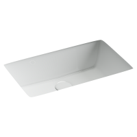 Раковина встраиваемая снизу Ceramicanova Era 525x345x175мм, c отверстием слива - перелива белый, арт.CN15004 - Gidratop.ru изображение