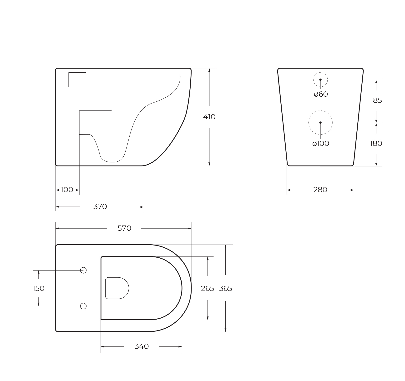 Унитаз приставной безободковый BelBagno SFERA-R BB2141CBR/BB865SC - Gidratop.ru изображение