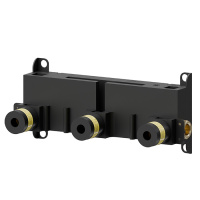 Newform Встраиваемая часть смесителя на 3 отверстия 1/2", для смес. на рак. из стены