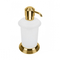 Colombo Hermitag  Дозатор для жидкого мыла, цвет: PVD золото/матовое стекло - Gidratop.ru изображение