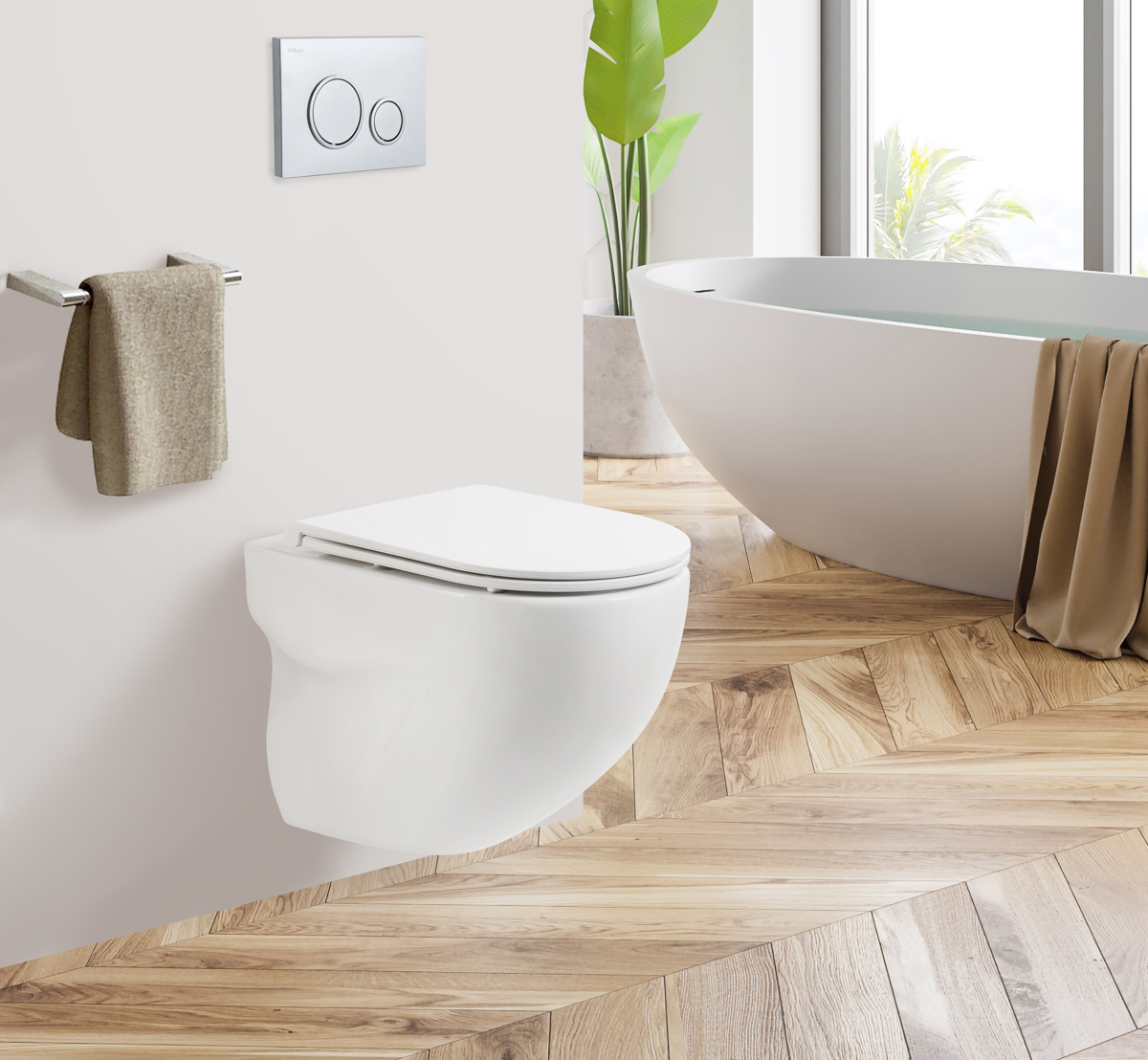 Унитаз подвесной безободковый BelBagno ONDA BB066CHR/BB870SC - Gidratop.ru изображение