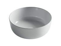 Раковина накладная круглая 356x356x135, цвет белый - Gidratop.ru изображение