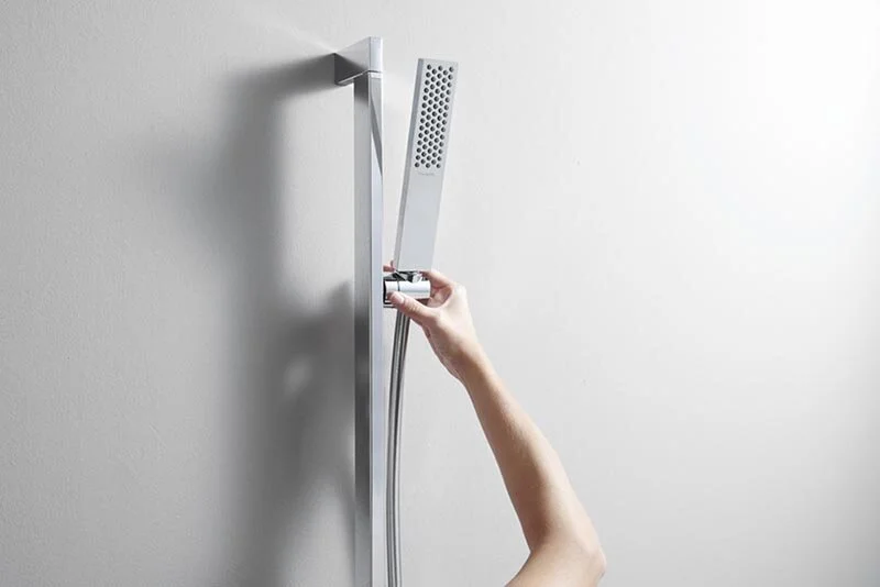 Душевой набор Hansgrohe Pulsify 24380000 E 1j Unica, Green штанга 90 см, хром - Gidratop.ru изображение
