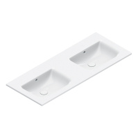Catalano Italy Раковина двойная 125*50, цвет белый глянцевый - Gidratop.ru изображение