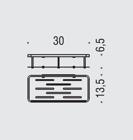 Colombo Angolari Полочка металлическая, цвет: хром - Gidratop.ru изображение