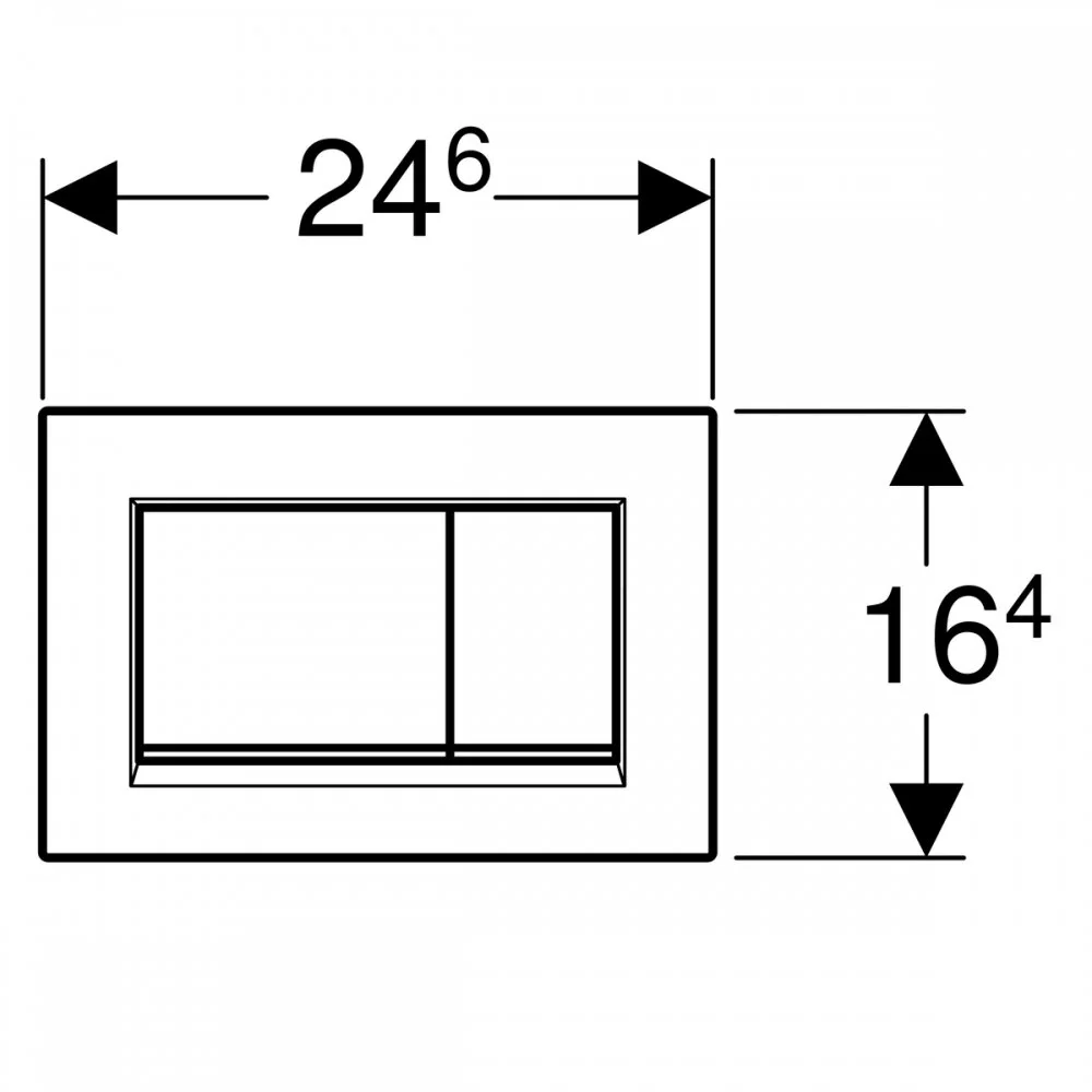 Клавиша Geberit Sigma 115.883.JT.1 Type 30, пластик, белый (не оставляет отпечатки пальцев) - Gidratop.ru изображение