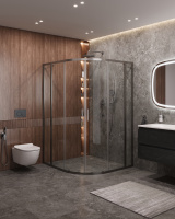 Душевой уголок CEZARES MOLVENO-RH-22-130/120-C-GM-IV - Gidratop.ru изображение