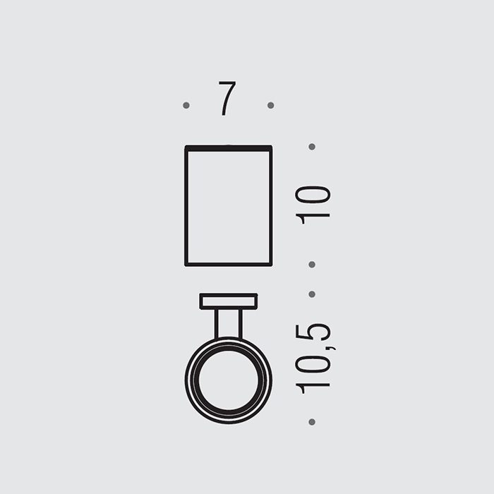 Colombo Plus Стакан, подвесной, цвет: PVD графит матовый - Gidratop.ru изображение