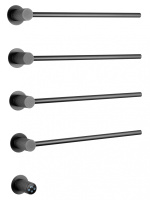 Полотенцесушитель электрический встраиваемый WONZON & WOGHAND MÜNCHEN, Темный графит (WW-A354-GM) - Gidratop.ru изображение