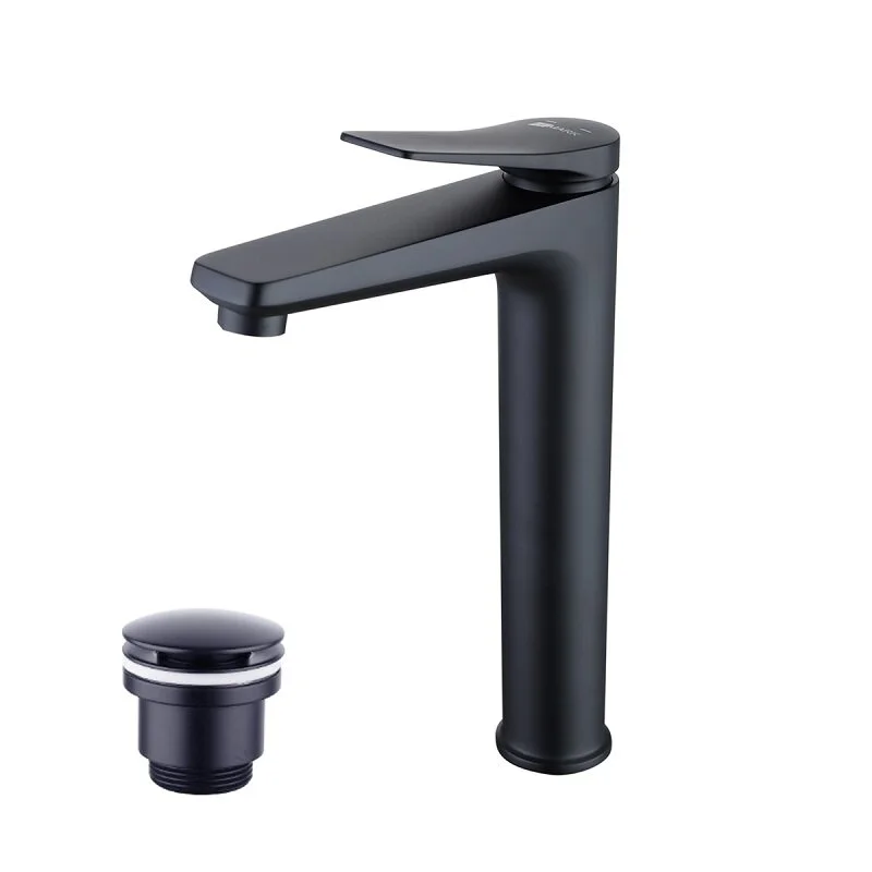 Смеситель для раковины Lemark Bronx LM3709BL, с донным клапаном, черный - Gidratop.ru изображение