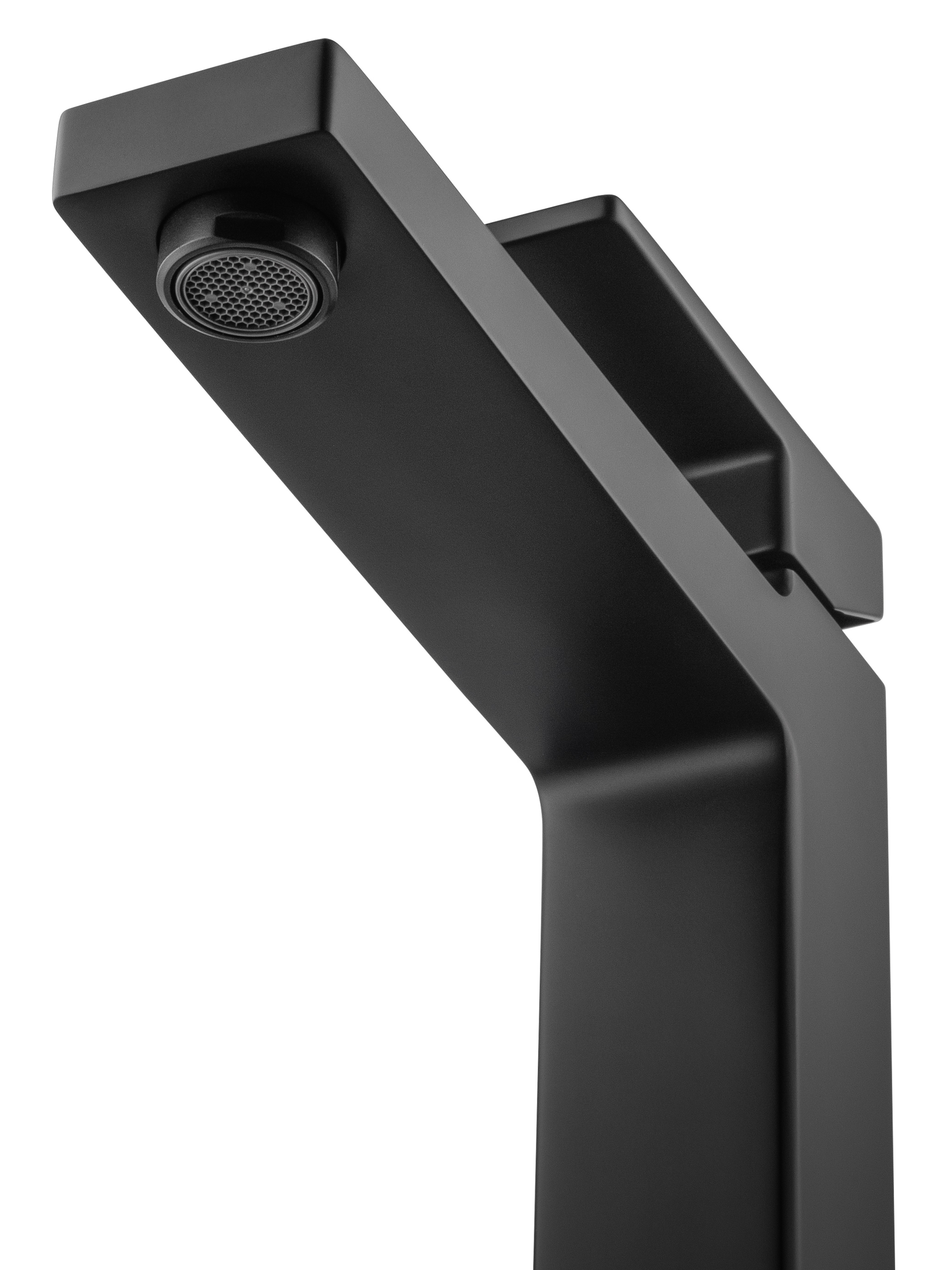 Смеситель для раковины высокий WONZON & WOGHAND CUBE 2.0, Черный матовый (WW-88019068-MB) - Gidratop.ru изображение