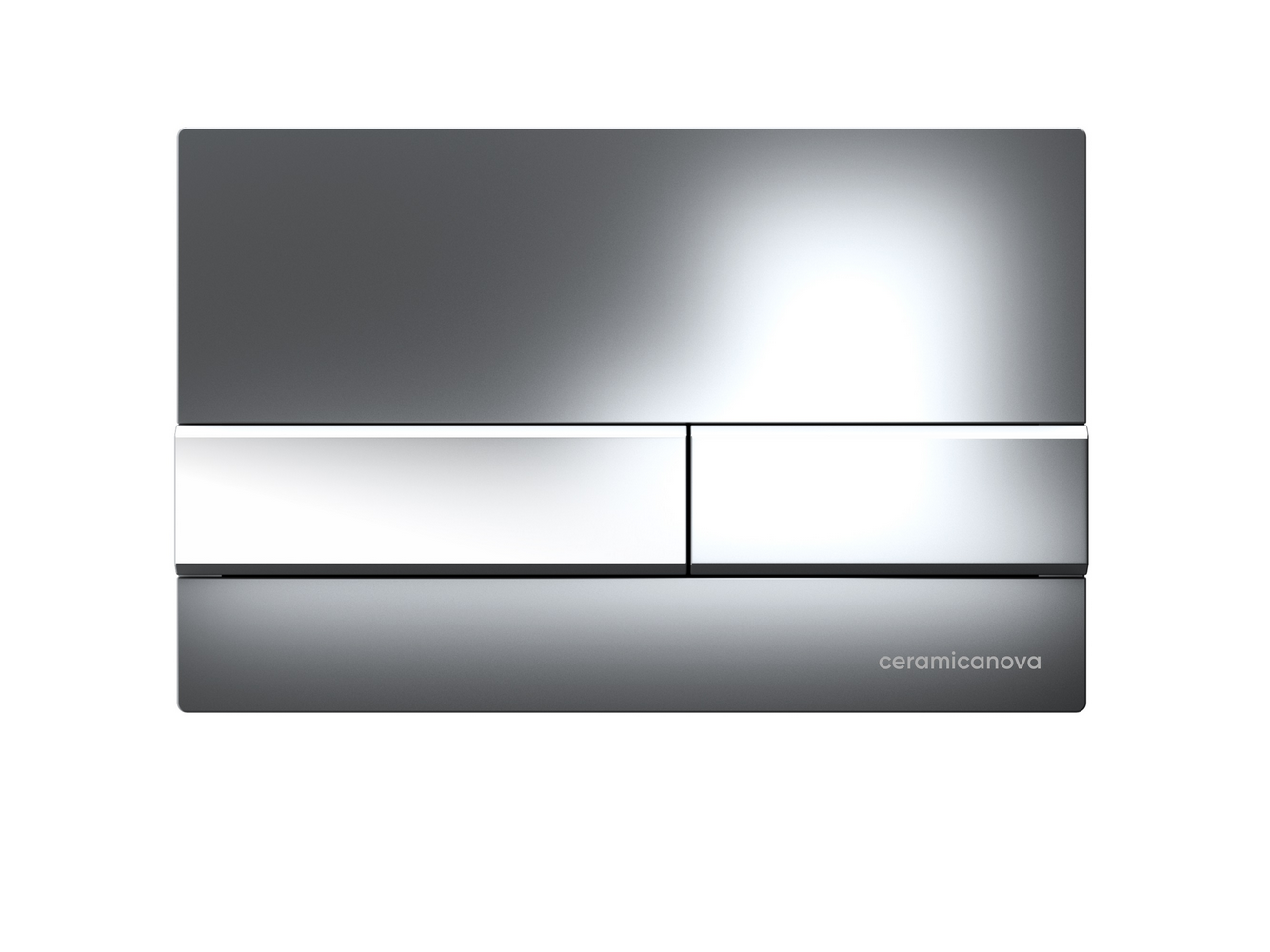 Система инсталляции для унитазов CERAMICANOVA Envision с кнопкой смыва Flat цвет хром, креплениями, арт. CN1002CH - Gidratop.ru изображение