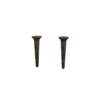 Ножки для шкафчика, комплект 2 штуки, высота 29 см, дерево 40438 Noce, 9x9x29 - Gidratop.ru изображение