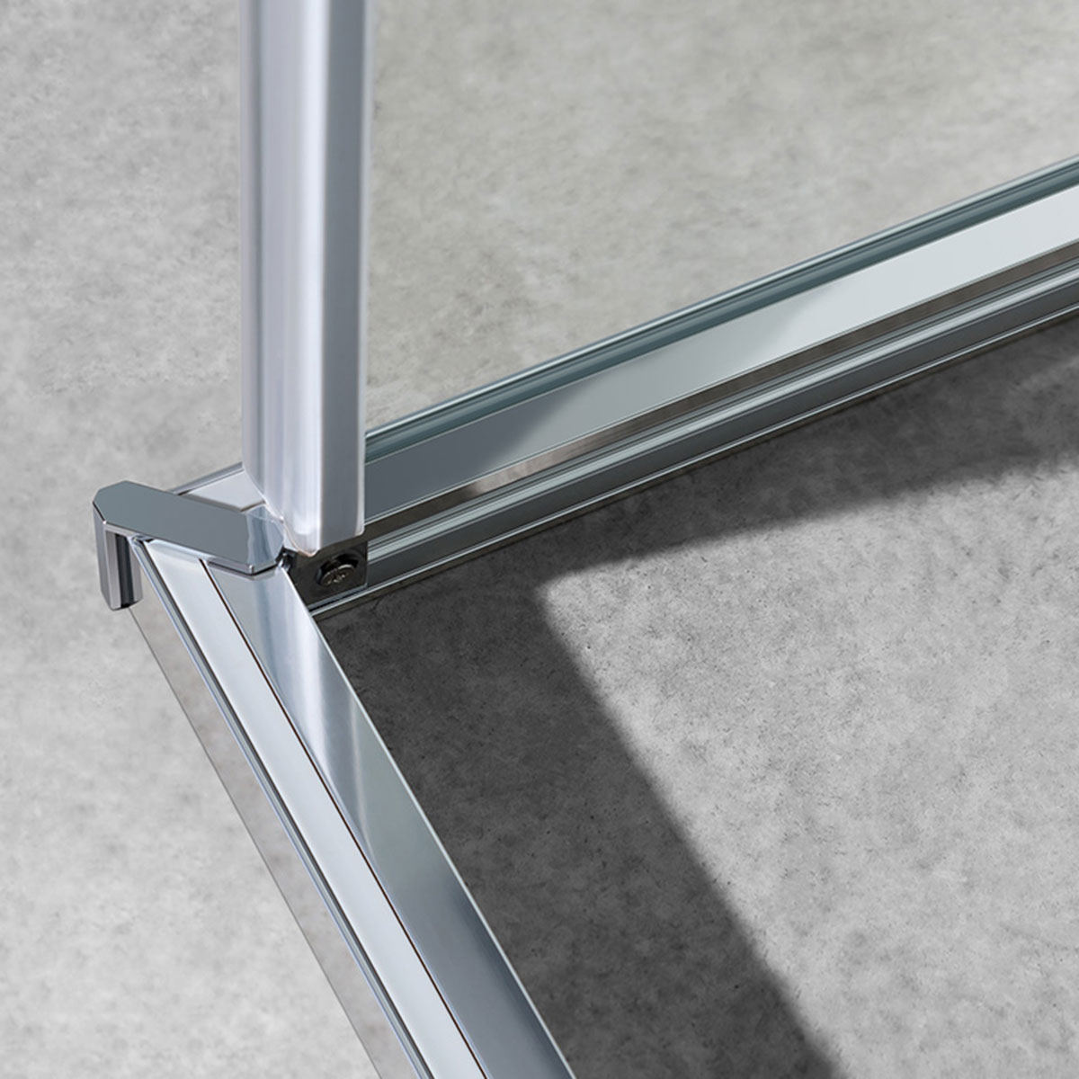 Душевой уголок Slim-U VSS-2SU8010CL, 1000*800, хром, стекло прозрачное - Gidratop.ru изображение