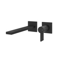 GESSI  INVERSO DIAMANTATO внешняя часть настенного смесителя для раковины, цвет: Matte Black - Gidratop.ru изображение
