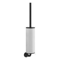 GESSI VENTI20 ершик для унитаза подвесной, цвет белый, фурнитура черный матовый - Gidratop.ru изображение