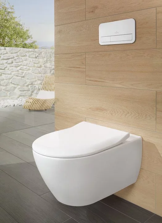 Подвесной безободковый унитаз Villeroy & Boch Subway 2.0 с покрытием AntiBac и CeramicPlus, альпийский белый, 5614R0T2 - Gidratop.ru изображение