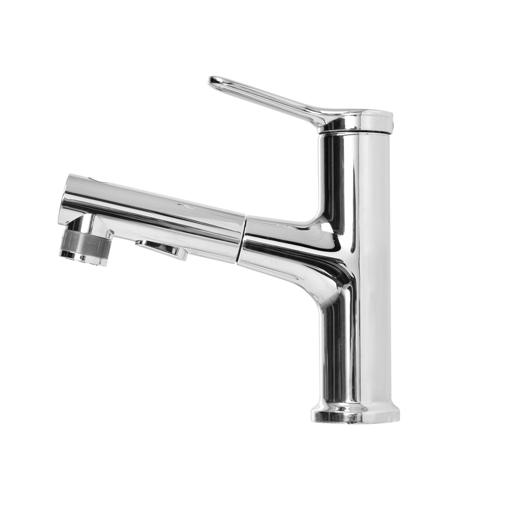 Смеситель с выдвижным изливом, хром BB-LVMD-CRM-W0 - Gidratop.ru изображение