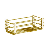 Colombo Angolari Полка металлическая, подвесная, цвет: PVD золото матовое - Gidratop.ru изображение