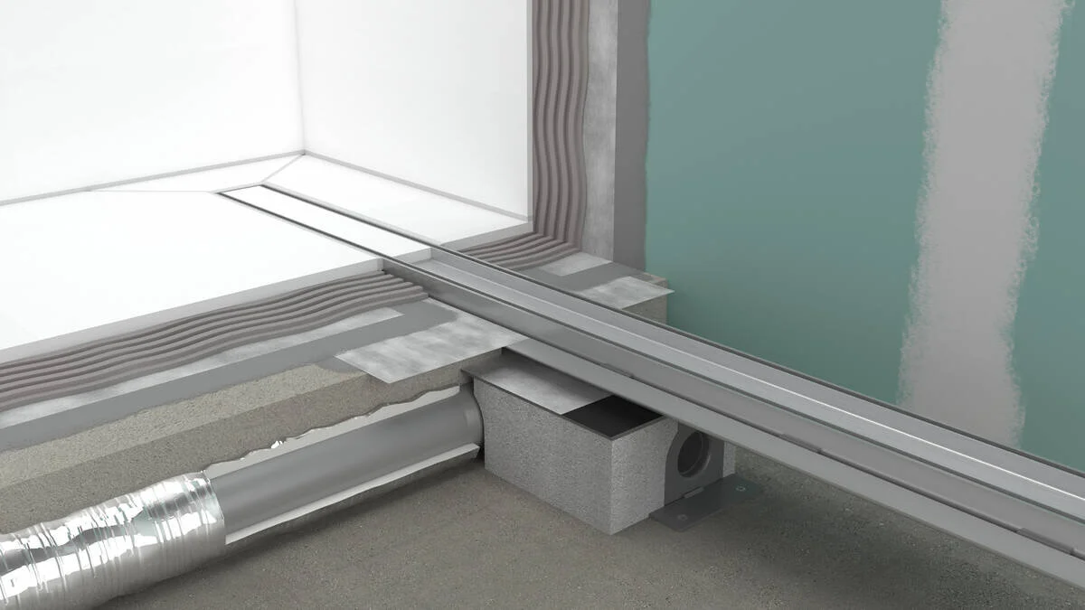 Дренажный канал Hansgrohe uBox universal, 90 см, установка вровень с полом, 56019180 - Gidratop.ru изображение