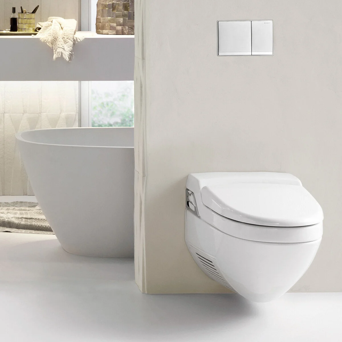 Электронный унитаз Geberit AquaClean 8000 plus 180.100.11.1 подвесной с функцией биде - Gidratop.ru изображение