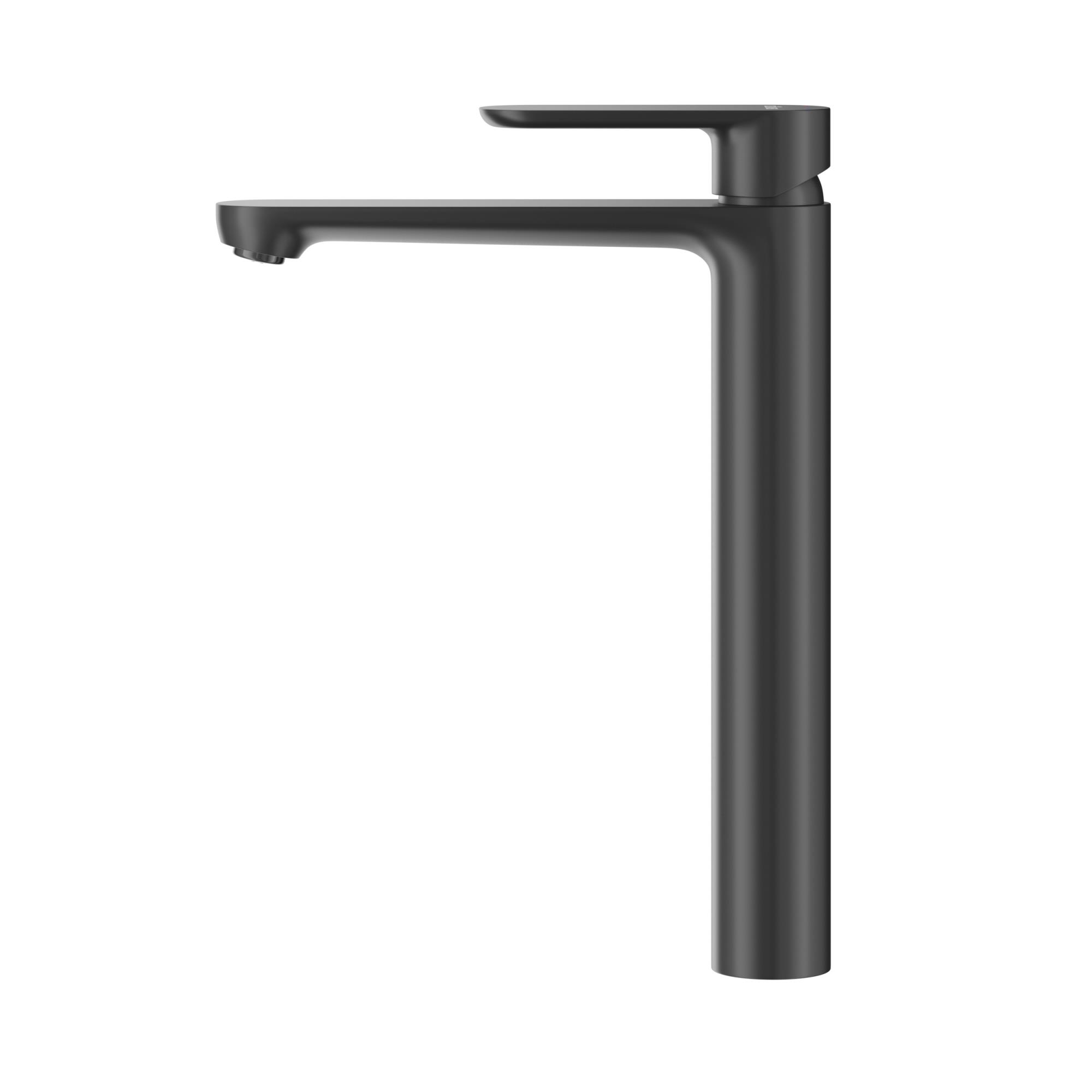 STYLUS-LC-NOP-W0 Смеситель для накладной раковины однорычажный, без донного клапана, черный матовый - Gidratop.ru изображение