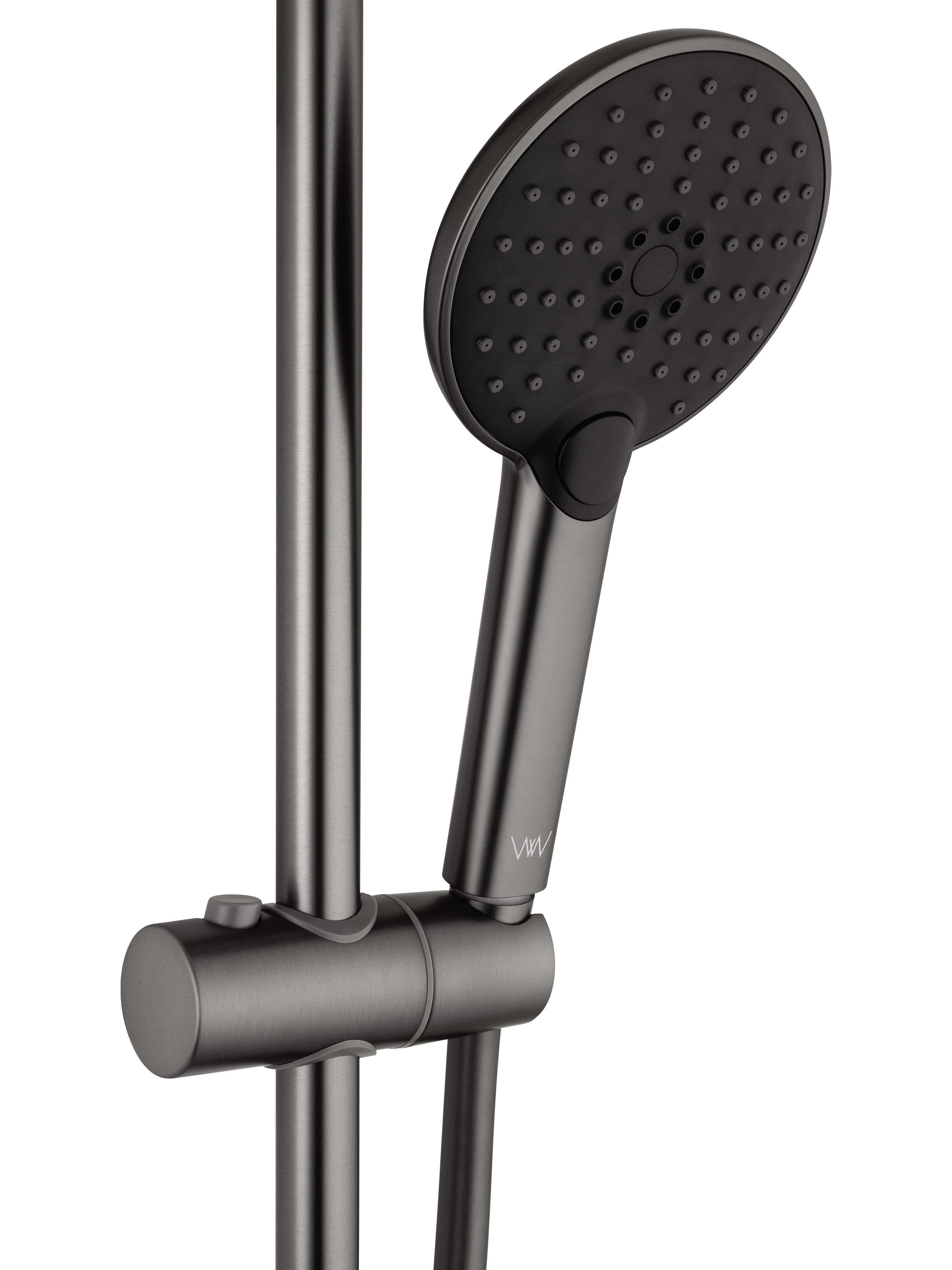 Смеситель для ванны с душевым гарнитуром WONZON & WOGHAND ALFA, Темный графит (WW-AE3201-BGG) - Gidratop.ru изображение