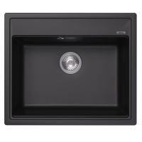 Кухонная мойка ABBER Quarz AQ2902B черная - Gidratop.ru изображение