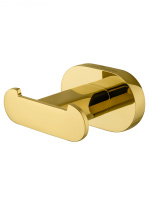 Двойной крючок для ванной WONZON & WOGHAND FIRST, Глянцевое золото (WW-8425-LG) - Gidratop.ru изображение