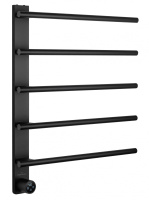 Полотенцесушитель электрический WONZON & WOGHAND NÜRNBERG, Черный матовый (WW-AL345-MB) - Gidratop.ru изображение