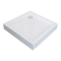 Поддон для душа акриловый VST-3AS-9090, 900*900*150, сифон Ф90 с гидрозатвором - Gidratop.ru изображение