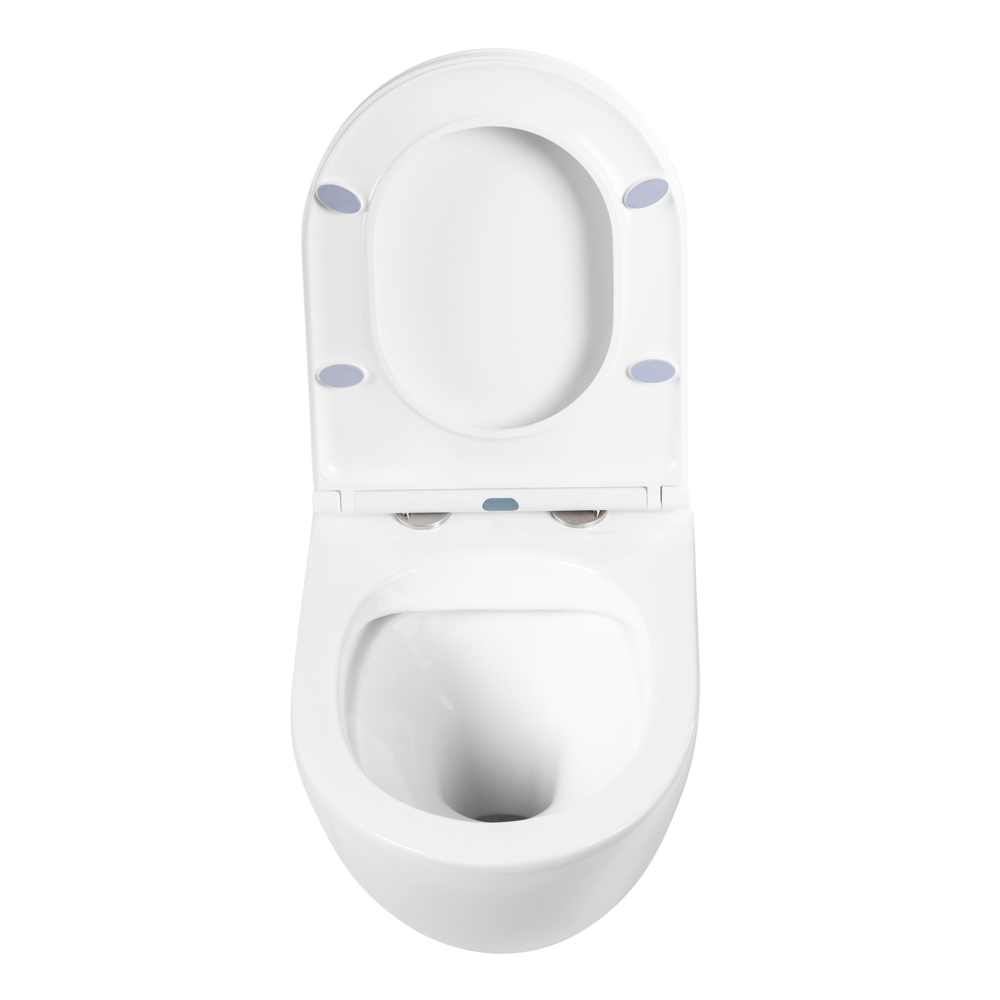 Унитаз подвесной безободковый BelBagno SFERA-R BB046CHR/BB870SC - Gidratop.ru изображение