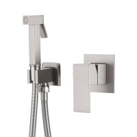 Смеситель ABBER Daheim AF8225SP с гигиеническим душем, сатин - Gidratop.ru изображение