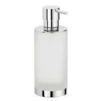 Colombo Nordic Дозатор для жидкого мыла, настольный, цвет: хром/матовое стекло - Gidratop.ru изображение