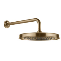 GESSI VENTI20 верхний душ Oslash;328 мм., с настенным держателем 389 мм., цвет Warm Bronze Br. PVD - Gidratop.ru изображение
