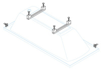 Универсальный комплект ног для прямоугольных акриловых ванн CEZARES LEG-KIT-150 - Gidratop.ru изображение