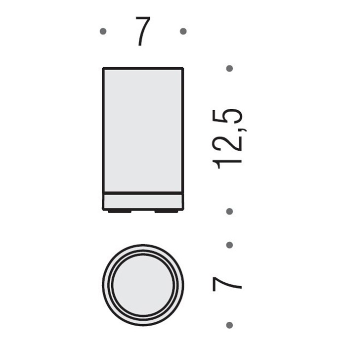 Colombo Nordic Стакан настольный, , цвет: хром/черная керамика - Gidratop.ru изображение