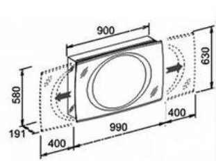 Зеркальный шкаф с подсветкой Keuco Edition Palais 40202 171201 - Gidratop.ru изображение