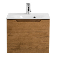ETNA База под раковину подвесная с одним выкатным ящиком, Rovere Nature, 496x392x400, ETNA-500-1C-SO-RN-P - Gidratop.ru изображение