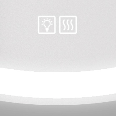 Зеркало с встроенным светильником, сенсорным выключателем и подогревом SPC-RNG-800-LED-TCH-WARM, 12W, 220-240V, 800x30 - Gidratop.ru изображение