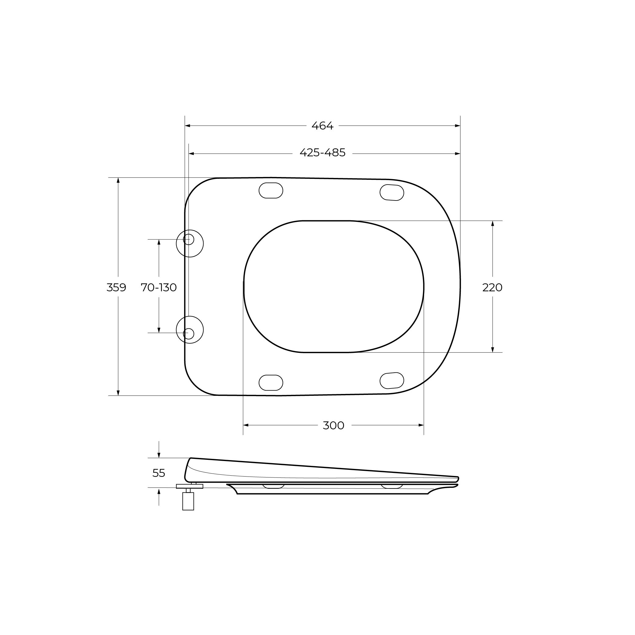 Крышка-сиденье CEZARES LUX CZR-159-SC - Gidratop.ru изображение