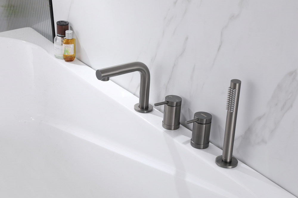 Смеситель ABBER Emotion AF8813NG на борт ванны, никель - Gidratop.ru изображение