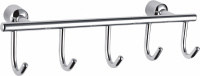 Вешалка с 5 крючками для ванной WONZON & WOGHAND, Хром (WW-9382-5) - Gidratop.ru изображение