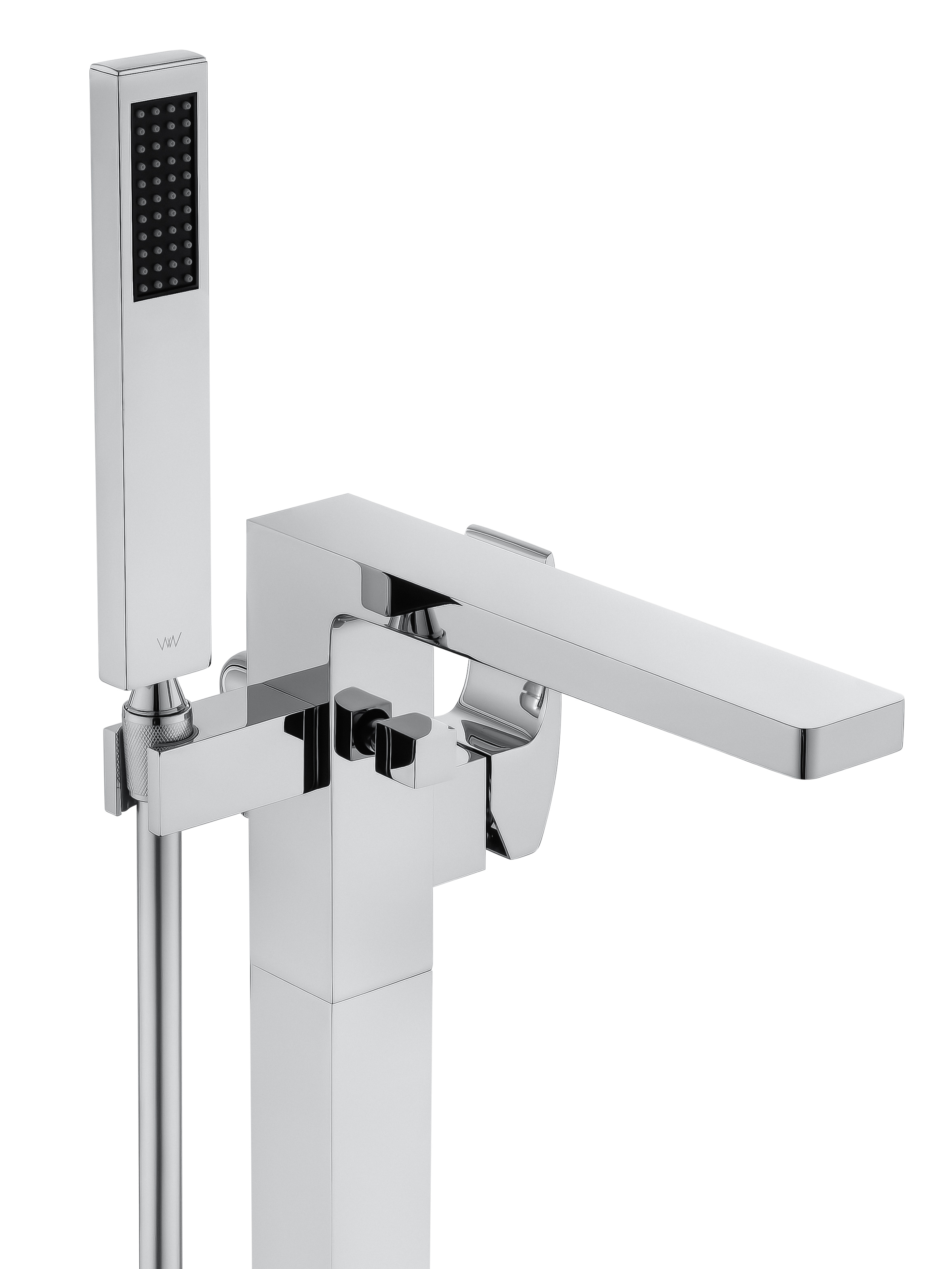 Смеситель для ванны напольного монтажа WONZON & WOGHAND FIT, Хром (WW-88649009-CR) - Gidratop.ru изображение