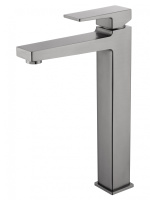 Смеситель для раковины высокий WONZON & WOGHAND CUBE 2.0, Темный графит (WW-88019068-BGM) - Gidratop.ru изображение