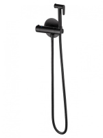 Смеситель с гигиеническим душем и термостатом встраиваемый WONZON & WOGHAND, Черный матовый (WW-88819902-MB) - Gidratop.ru изображение