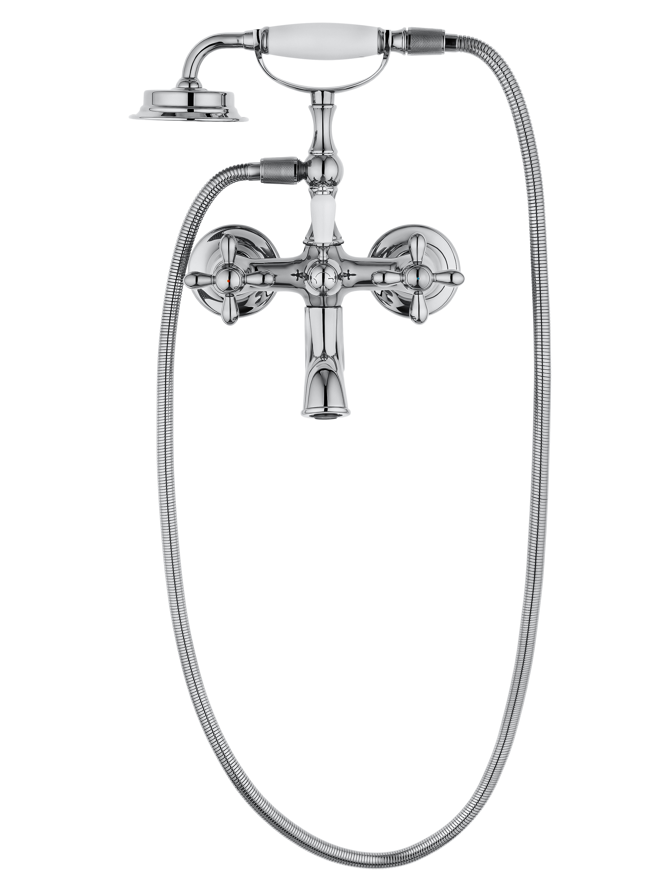 Смеситель для ванны с душем WONZON & WOGHAND RETRO, Хром (WW-88639020-CR) - Gidratop.ru изображение