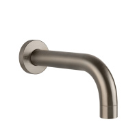 Gessi Emporio Via tortona настенный излив для ванны длинный, комбинируемый с удаленным управлением, цвет: Finox Brushed Nickel - Gidratop.ru изображение